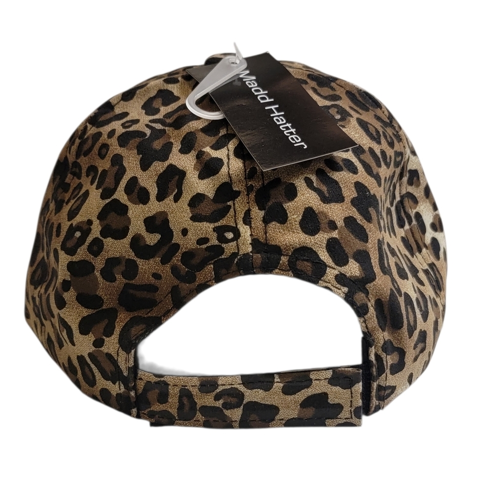 LEOPARD PRINT CAP WITH SIMPLY BLESSED EMBROIDERED ON IT NWT - Picture 2 of 5